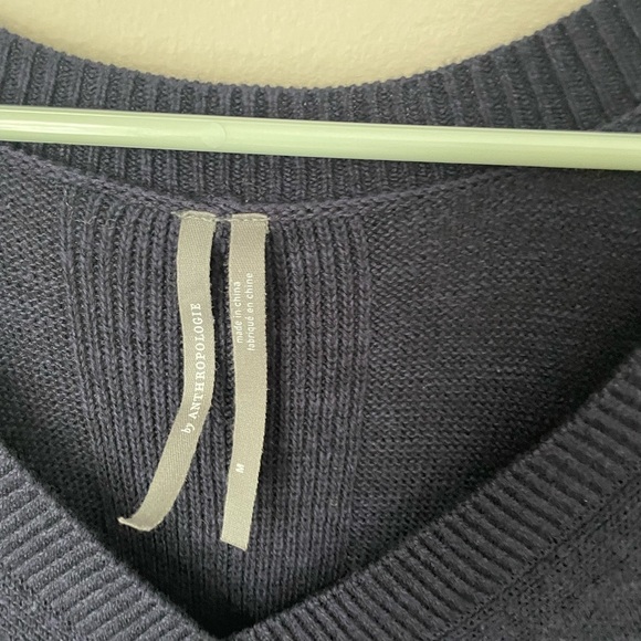 Anthropologie Desmond Navy Blue Sweater Tunic Size Medium - Picture 4 of 10